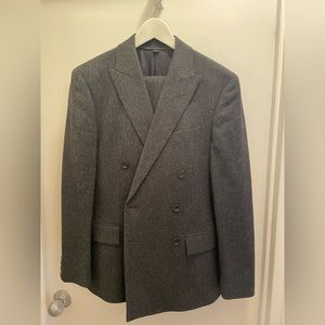 J. Crew Ludlow Double Breasted Suit in English Donegal Tweed